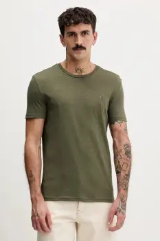 Tommy Jeans tricou culoarea bej, uni, DM0DM20363 imagine