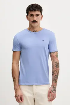 Tommy Jeans tricou culoarea bej, uni, DM0DM20363 imagine