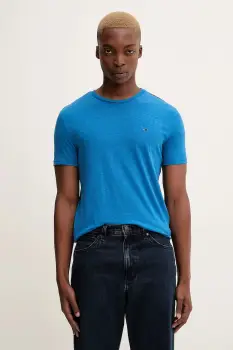 Tommy Jeans tricou culoarea bej, uni, DM0DM20363 imagine