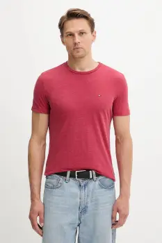 Tommy Jeans tricou culoarea bej, uni, DM0DM20363 imagine