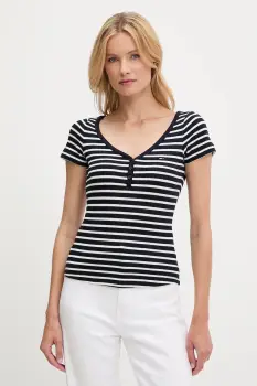 Tommy Jeans tricou culoarea bleumarin, DW0DW20902 imagine