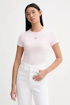 Tommy Jeans tricou culoarea negru, DW0DW17881 imagine