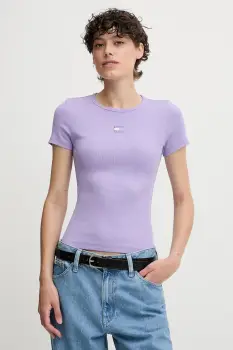 Tommy Jeans tricou culoarea negru, DW0DW17881 imagine