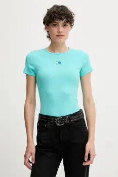 Tommy Jeans tricou culoarea negru, DW0DW17881 imagine