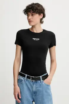 Tommy Jeans tricou culoarea negru, DW0DW20913 imagine