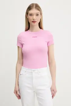 Tommy Jeans tricou culoarea roz, DW0DW21402 imagine