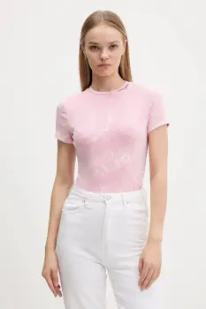 Tommy Jeans tricou culoarea roz, DW0DW21531 imagine