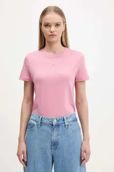 Tommy Jeans tricou culoarea roz, DW0DW21964 imagine