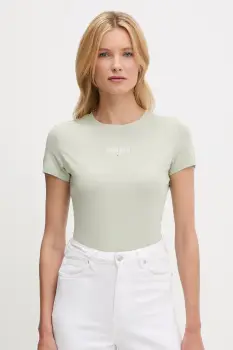 Tommy Jeans tricou culoarea verde, DW0DW20913 imagine