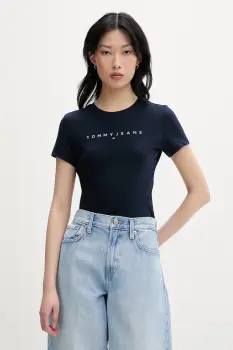 Tommy Jeans tricou de dama de bumbac imagine