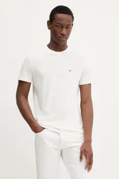 Tommy Jeans tricou din bumbac 2-pack barbati, culoarea negru, uni, DM0DM20687 imagine