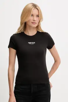 Tommy Jeans tricou din bumbac 2-pack culoarea negru, DW0DW21746 imagine