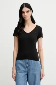 Tommy Jeans tricou din bumbac 2-pack femei, culoarea negru, DW0DW21367 imagine