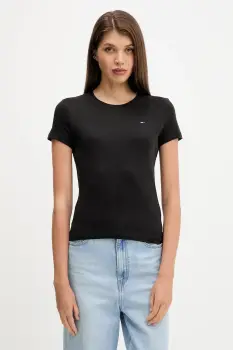 Tommy Jeans tricou din bumbac 3-pack culoarea bleumarin, DW0DW22175 imagine