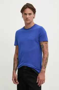 Tommy Jeans tricou din bumbac barbati, neted, DM0DM04411 imagine