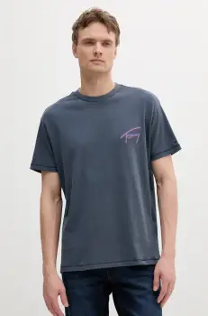 Tommy Jeans tricou din bumbac cu imprimeu, DM0DM20768 imagine