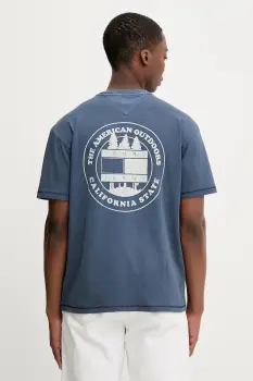 Tommy Jeans tricou din bumbac cu imprimeu, DM0DM22309 imagine