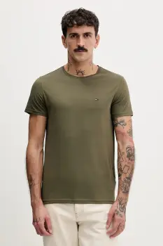 Tommy Jeans tricou din bumbac culoarea alb, uni, DM0DM04411 imagine