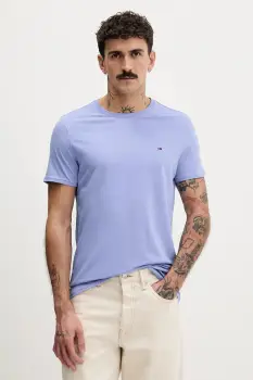 Tommy Jeans tricou din bumbac culoarea alb, uni, DM0DM04411 imagine