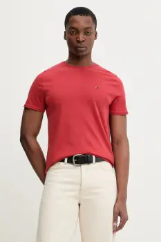 Tommy Jeans tricou din bumbac culoarea alb, uni, DM0DM04411 imagine