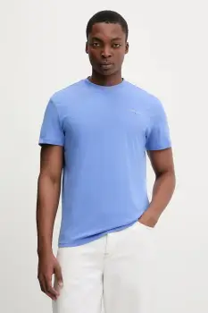 Tommy Jeans tricou din bumbac culoarea bordo, cu imprimeu, DM0DM21780 imagine