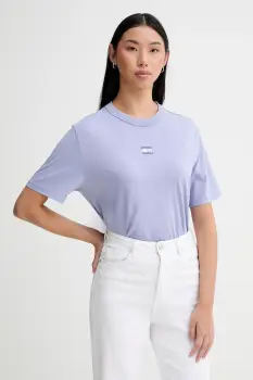 Tommy Jeans tricou din bumbac culoarea bordo, DW0DW22202 imagine