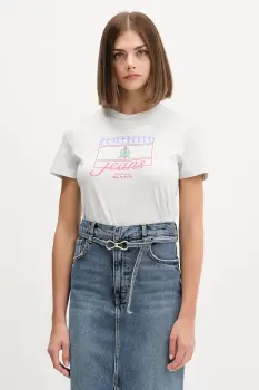 Tommy Jeans tricou din bumbac culoarea gri, DW0DW21533 imagine