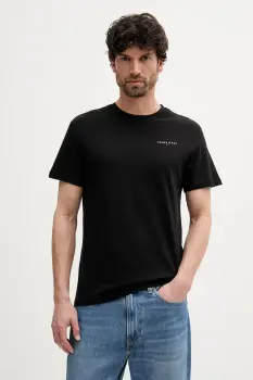 Tommy Jeans tricou din bumbac culoarea negru, cu imprimeu, DM0DM21780 imagine