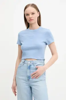 Tommy Jeans tricou din bumbac femei, DW0DW20329 imagine