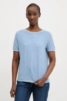 Tommy Jeans tricou din bumbac femei, DW0DW20366 imagine