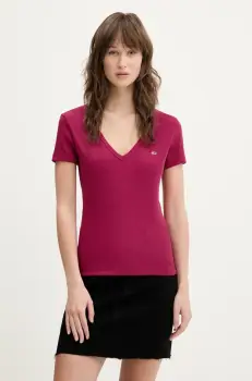 Tommy Jeans tricou femei, culoarea roz, DW0DW17385 imagine