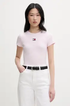 Tommy Jeans tricou femei din bumbac cu elastan imagine