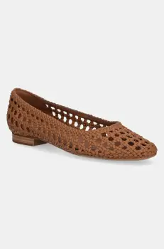Toms balerini BROWN SUGAR WOVEN BASKET culoarea maro, 10022004 imagine
