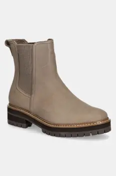 Toms cizme chelsea din nubuc BENNET culoarea bej, cu toc plat, 10021289 imagine