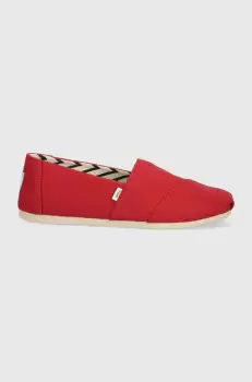 Toms espadrile Alpargata culoarea rosu imagine