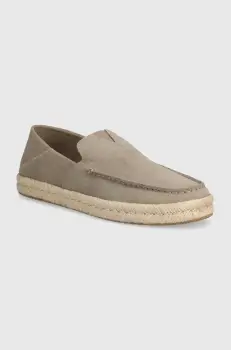 Toms espadrile din piele intoarsa Alonso Loafer Rope culoarea bej, 10020865 imagine