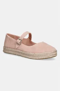 Toms espadrile Mary Jane pentru femei, din piele intoarsa CAROLINA MARY JANE imagine