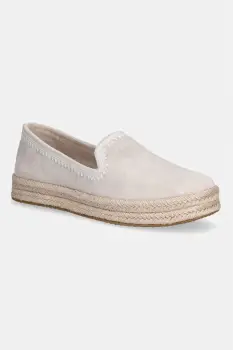 Toms espadrile pentru femei, din piele intoarsa CAROLINA imagine