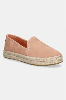 Toms espadrile pentru femei, din piele intoarsa CAROLINA imagine