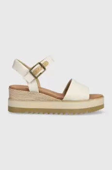 Toms sandale Diana femei, culoarea bej, toc pana imagine