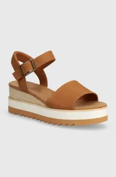 Toms sandale din nubuc Diana culoarea maro, 10019757 imagine