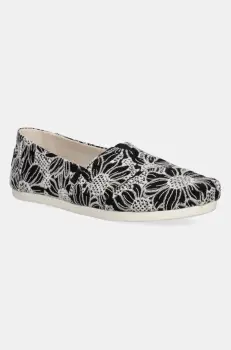 Toms tenisi OVERSIZED FLORAL EYELET culoarea negru, 10021888 imagine