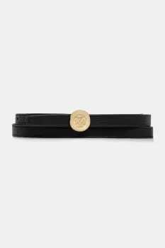 Tory Burch curea de piele cu doua fete Romy Reversible culoarea negru, 175052-002 imagine