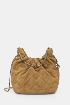Tory Burch geanta crossbody pentru femei din piele intoarsa Fleming imagine