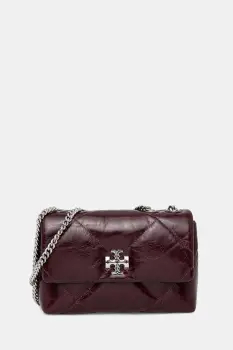 Tory Burch geanta de piele Kira Diamond culoarea violet, 169326.500 imagine