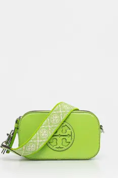 Tory Burch geanta de piele Miller culoarea verde, 169154-300 imagine