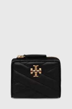 Tory Burch portofel de piele femei, culoarea negru imagine