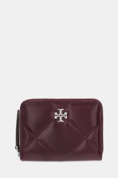 Tory Burch portofel de piele Kira Diamond Quilt culoarea bordo, 174397.500 imagine