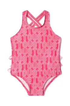 Tous costum de baie dintr-o bucata pentru copii Line culoarea portocaliu, Line.2210 imagine