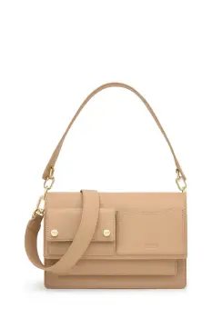 Tous geanta Audree Pockets culoarea bej, 2002358101 imagine